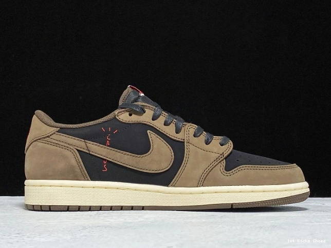 1st Kicks Shoes 1 Travis Air Mocha Jordan Dark Scott x Low OG SP CQ4277-001 0801